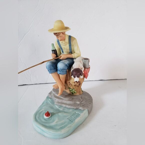 Coca-Cola Norman Rockwell "Gone Fishing" - Picture 3 of 11